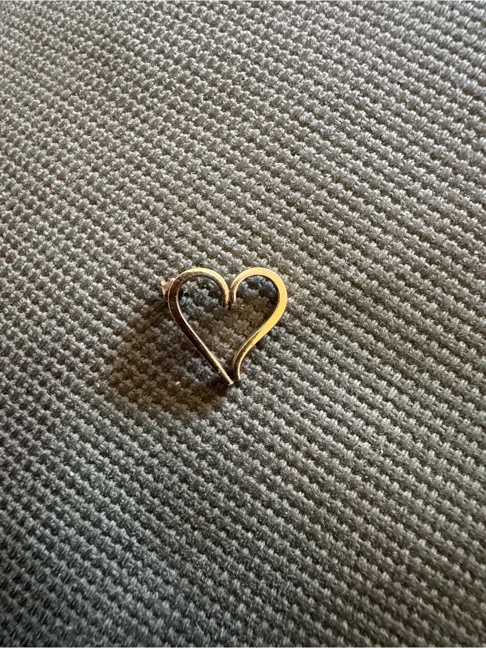 Gold Heart Pendant with Diamond